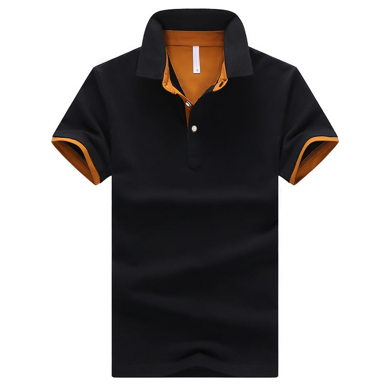 Slim-fit Lapel POLO Shirt Summer Young Men Fashion Handsome T-shirt All-match