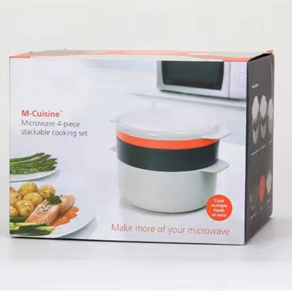 Kitchen Plastic Microwave Steaming Container Kitchen Gadgets